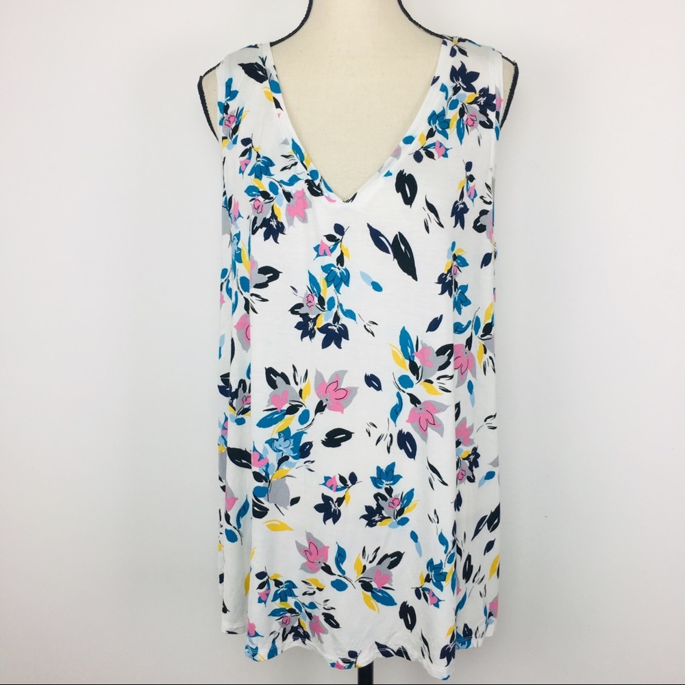 Lane Bryant floral tunic tee